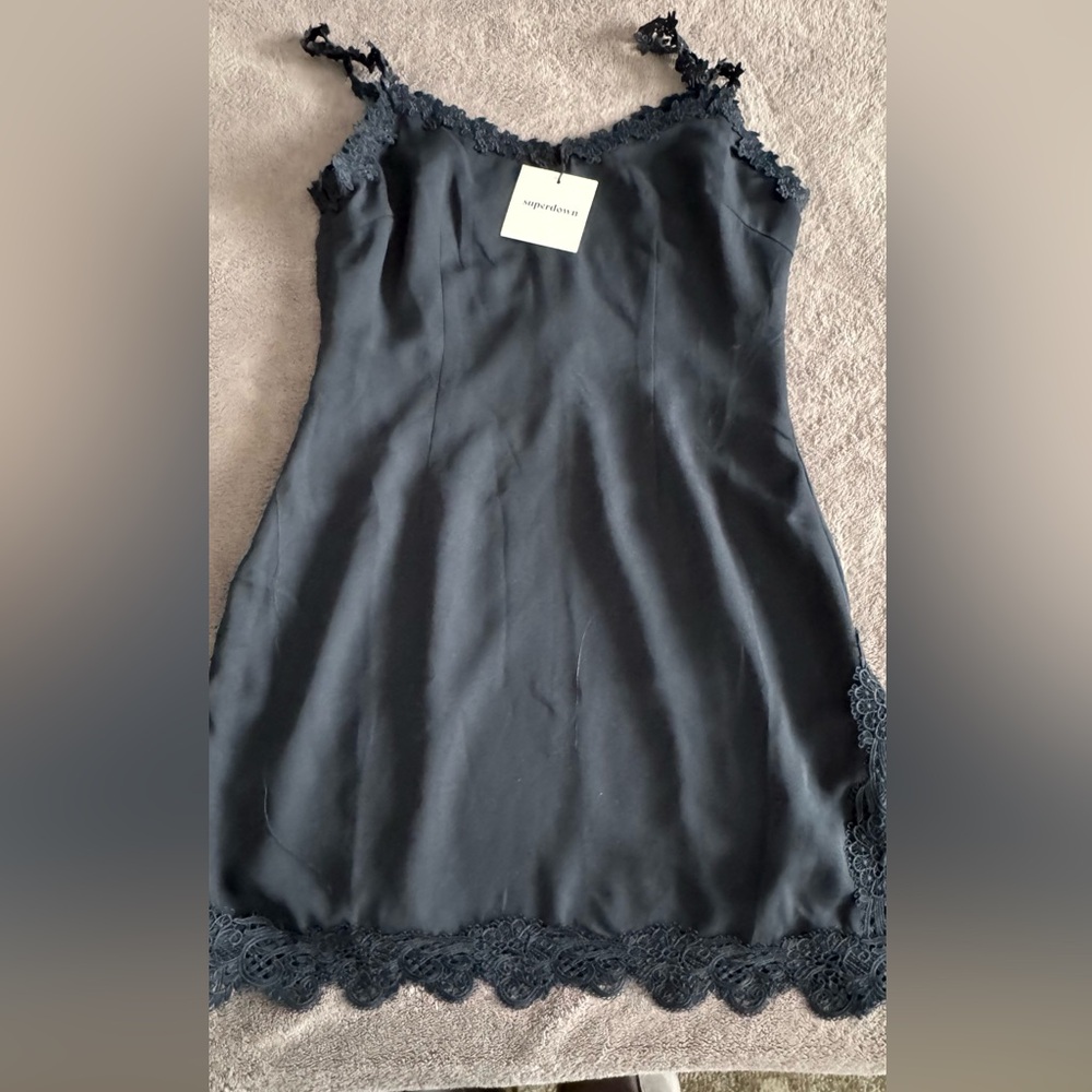 BRAND NEW SUPERDOWN BLACK MINI DRESS